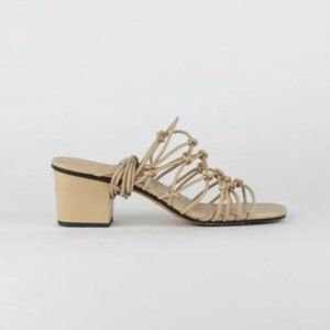 Chloe Jamie Leather Lace-Up Sandals